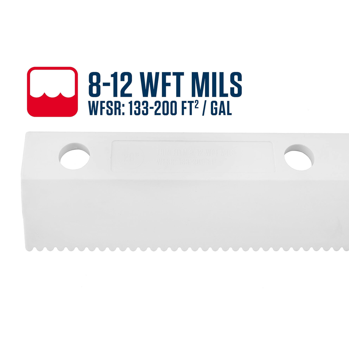 Notched Squeegee 1/8 or 3/16 Notch Size