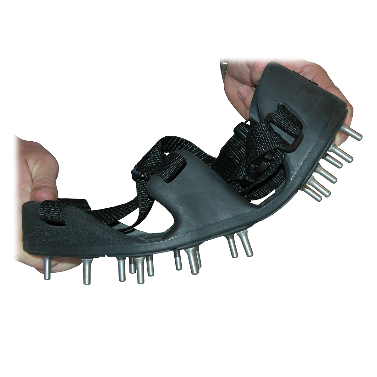 Flexible Bed Spiked Shoes with 7/8 Rounded Tip Spikes - L (Shoe Size 10 -  11-1/2)