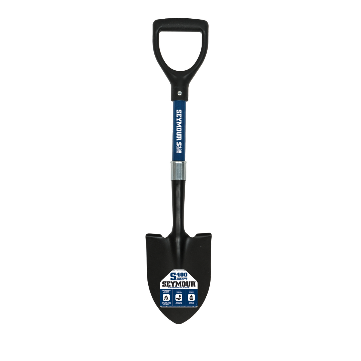 YARDMAN Mini Spade – Sturdy Carbon Steel Blade With Fibreglass Handle For Gardening