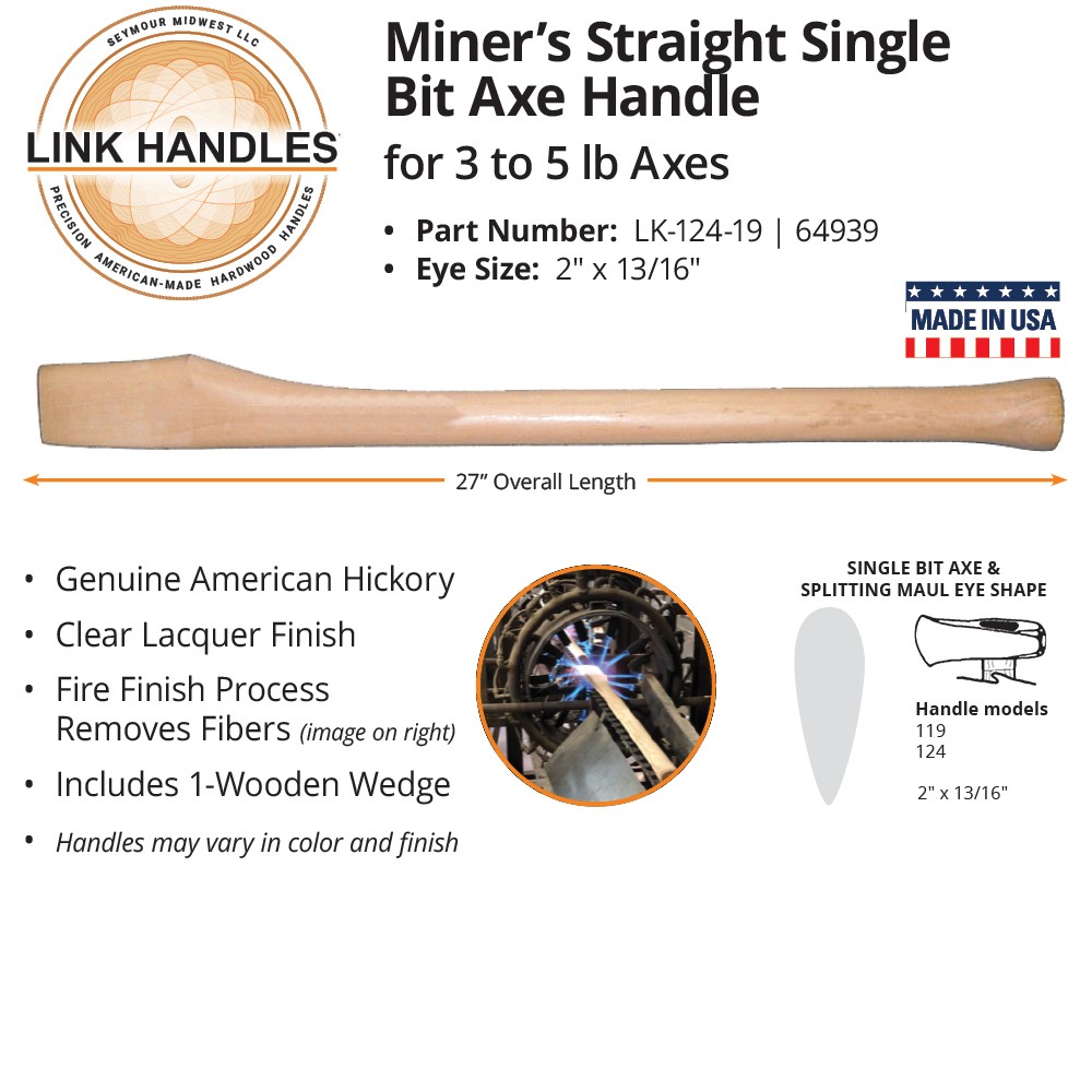 Link Handles by Seymour 206-19 64777 36-inch Single Bit Eye Brown for sale online 